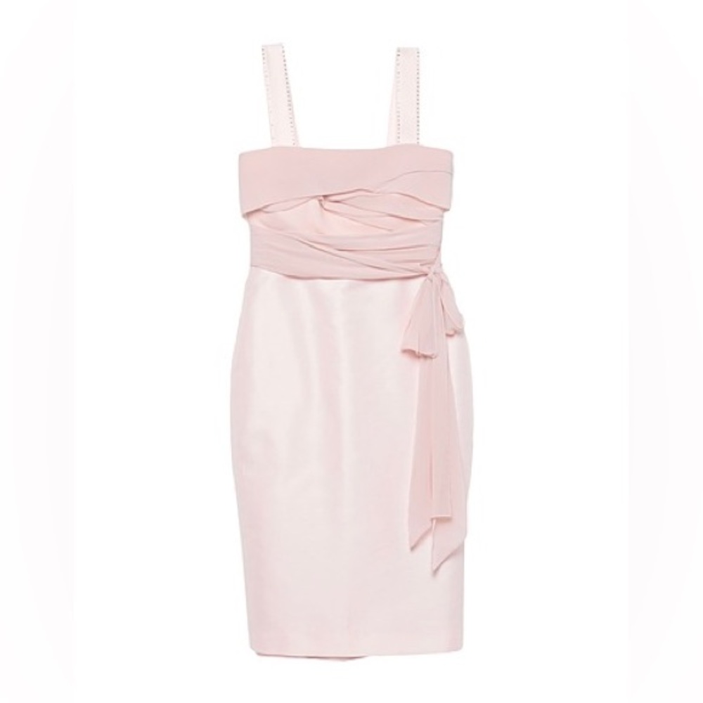 Max Mara Black Label Ruched Sheath Dress – Soft Pink, NWT